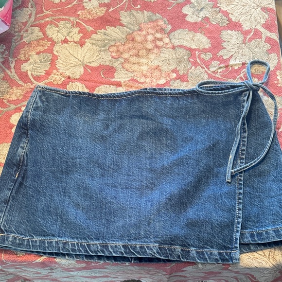 Garage Blue Denim Mini Skirt - Picture 1 of 3